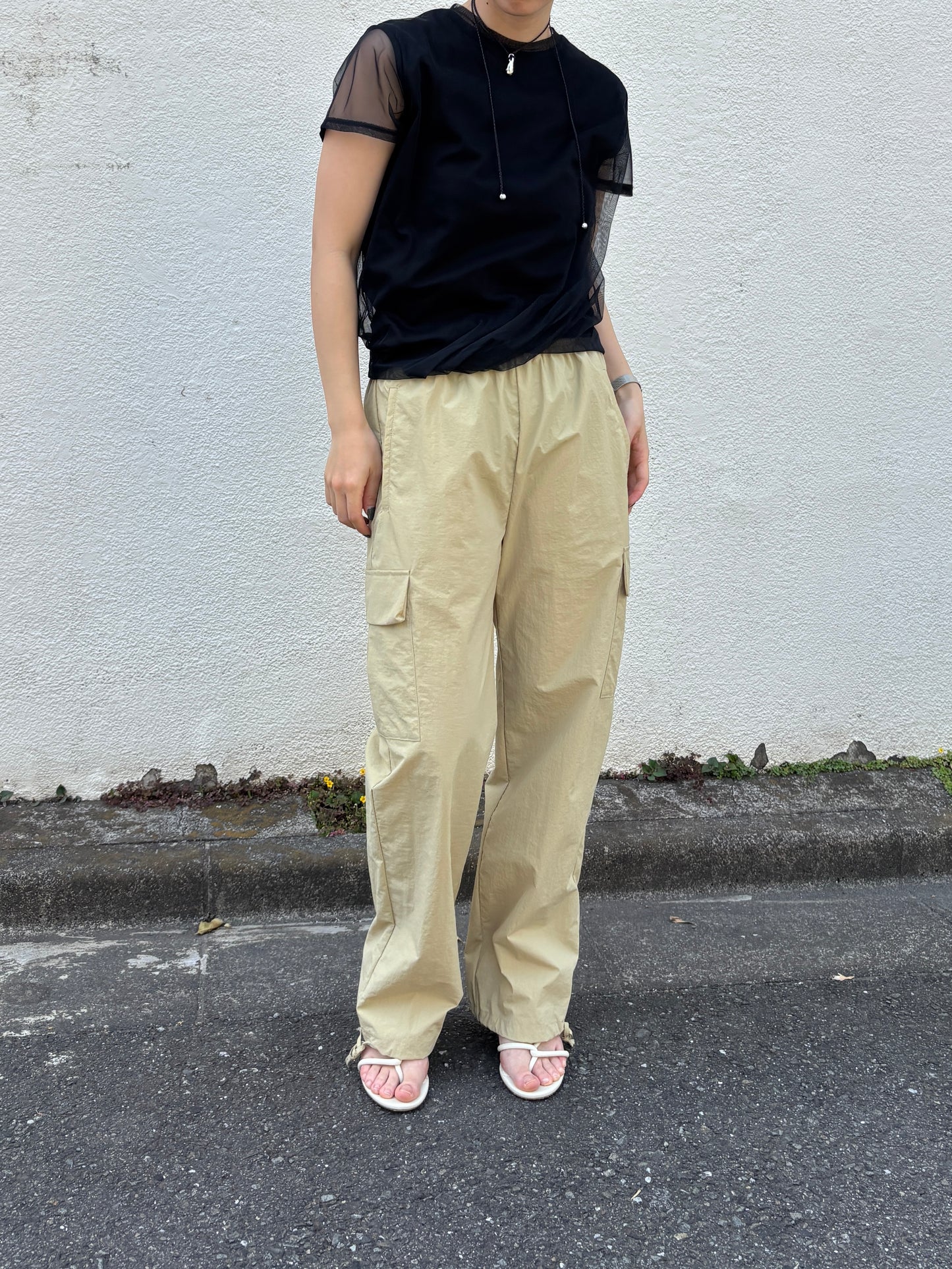 ナイロン2wayパンツ(イエロー)
