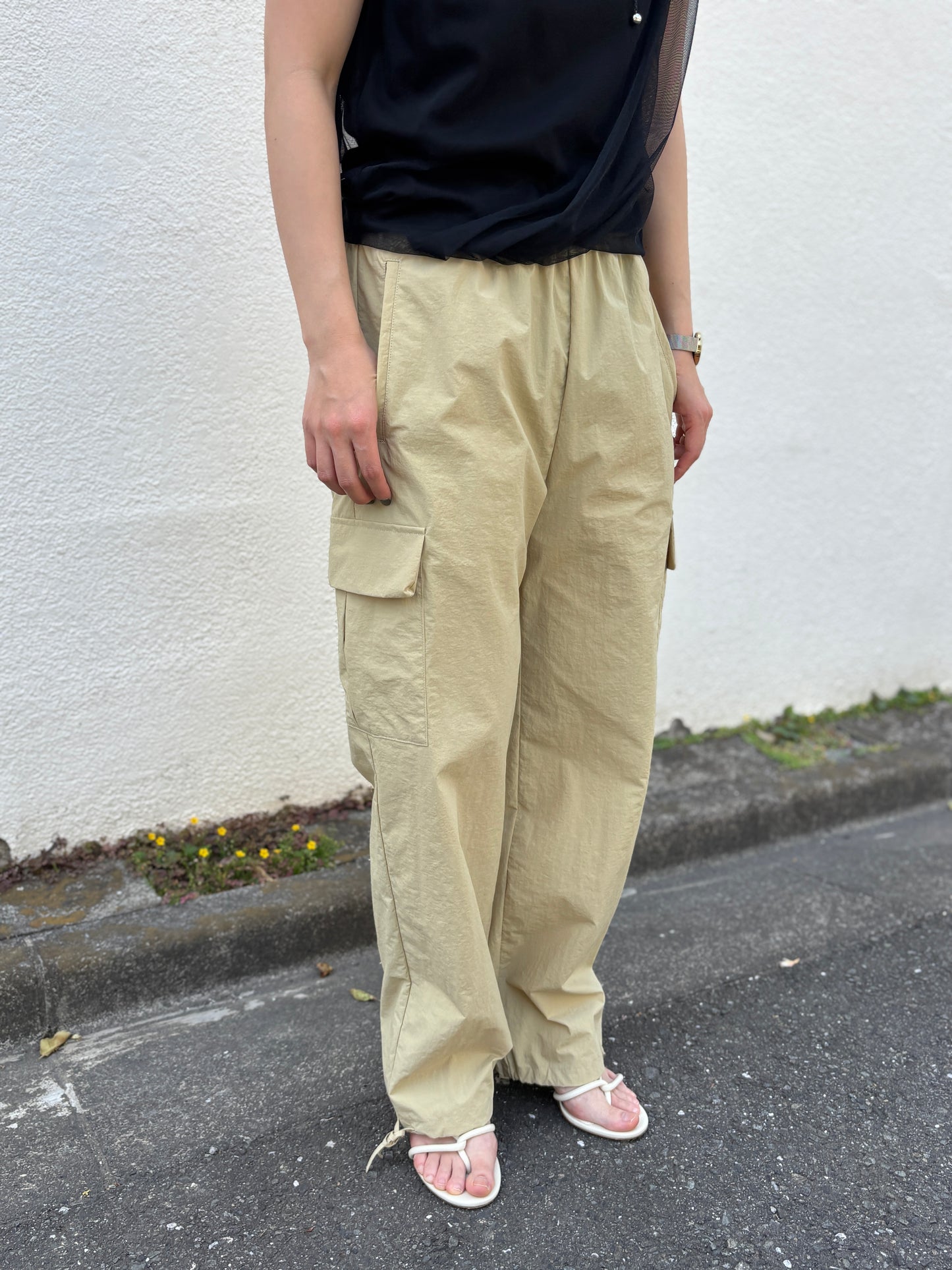 ナイロン2wayパンツ(イエロー)