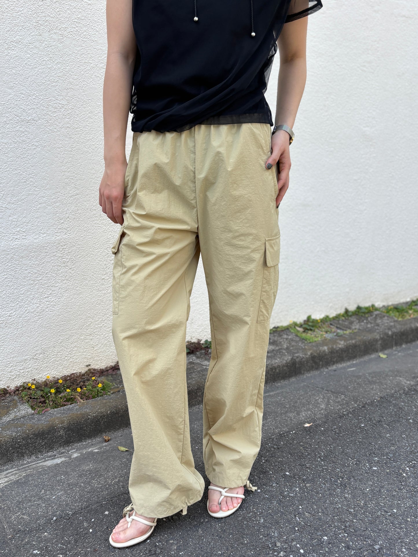 ナイロン2wayパンツ(イエロー)