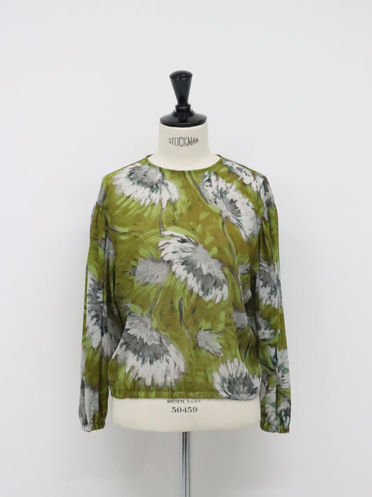 【4月27日 発売】ポリフラワーシアーブラウス